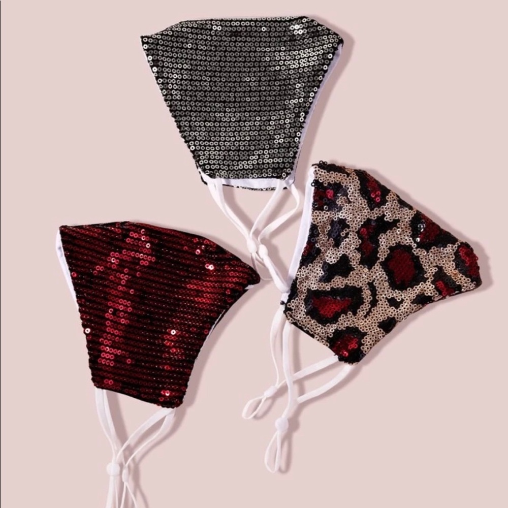 3pc leopard face mask set - Picture 2 of 5